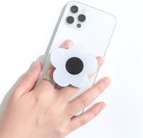 Vibrant Violet Daisy Mag Safe-Compatible Collapsible Phone Grip Stand – Stylish and Portable Mobile Accessory for Effortless Control and Enhanced Stability