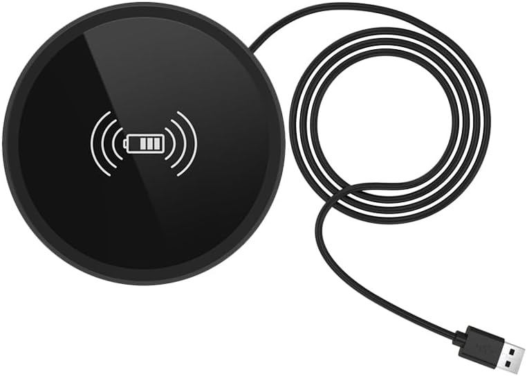 Seamless Embedded Wireless Charging Pad – Fast 15 W Desk Charger for All Qi-Compatible Devices, Perfect for i Phone 16/15/14/13/12/11/X & Samsung Galaxy S24/S23/S22/S21/S20 – Effortless Integration & Enhanced Safety Features