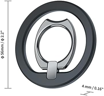 Premium PROfezzion Magnetic Phone Grip Holder – 2 Pack Zinc Alloy Ring Stand for Mag Safe i Phone 16/15/14/13/12 Pro Max – Enhanced Magnetism & Ergonomic Design for Ultimate Comfort and Secure Grip – Compatible with Mag Safe Cases & Magnetic Car Mount – 360° Rotatable, 130° Foldable – Slim Profile with No Residue Removal – Fashion-Forward Colors: Black, White, Blue & Purple – Perfect for On-the-Go Convenience and Multi-Functional Use