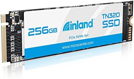 Upgrade Your System with INLAND TN320 256 GB NVMe M.2 PCIe Gen3 Internal SSD – Lightning-Fast 2000 MB/s Speeds, 3 D NAND Technology for Enhanced Performance and Reliability in Laptops & Desktops – Perfect for Gamers and Creators!