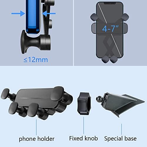 Ford Explorer Car Phone Holder Mount (2020-2024) – Premium Gravity Smartphone Bracket with 360-Degree Rotation for Ultimate Accessibility and Style – Tool-Free Installation for All Smartphone Sizes – Enhance Your Driving Experience with Sleek Interior Décor