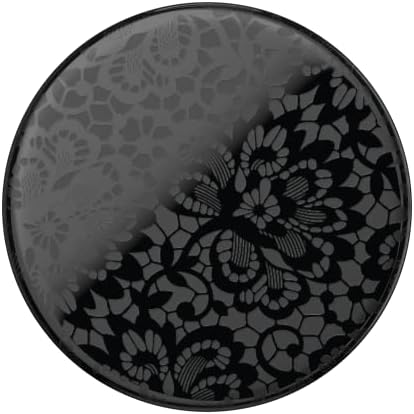 Magnetic Pop Grip for Mag Safe – Elegant Enamel Rose Noir | Multifunctional Phone Stand with Secure Grip & Customizable Swappable Top | Effortless Hands-Free Viewing Kickstand | Wireless Charging Compatible Accessory for Enhanced Smartphone Usability