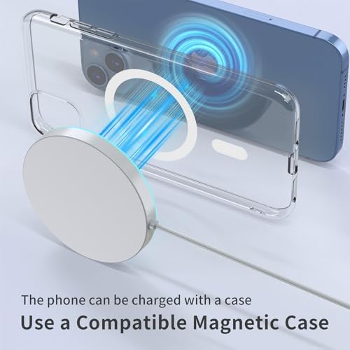 Enhance Your Charging Experience with the Premium 15 W Mag Safe Wireless Charger – LCD Display, Magnetic Fast Charging Pad for i Phone 12-16 Series, Sleek Glass Design, USB-C Port, Perfect for On-the-Go Power Solutions