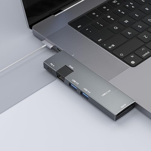 Maximize Your Mac Book’s Potential with the NXPGKEA 8-in-2 USB C Hub – Dual 4 K HDMI Outputs for Stunning Displays, High-Speed USB-A Ports for Effortless Data Transfers, and Micro SD/SD Card Readers for Instant File Access – Ideal for Mac Book Pro, Air M1/M2/M3, Dell XPS, Lenovo Think Pad, and HP Laptops – Compact, Durable Hub for Professionals on the Move