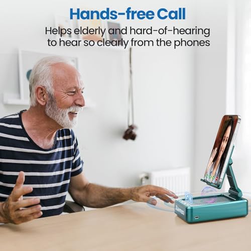 Transform Your Multimedia Experience with the JTEMAN Adjustable Tablet Stand Featuring Bluetooth Speakers – Versatile Kitchen Gadget and Perfect Gift for Him or Her – Wireless Charging Station for Phones and Tablets, Enhanced Compatibility for All Devices