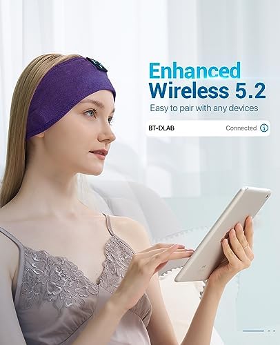 Transform Your Sleep and Workouts with Voerou Bluetooth Sleep Headband Headphones – Comfort-Driven Design, Superior HD Sound, Perfect for Insomnia Relief, Yoga, and Travel, Adjustable Fit with Long-Lasting Battery Life for Seamless Audio Enjoyment