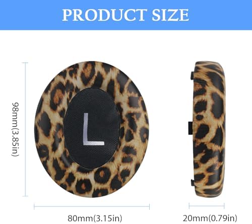 Adhiper Leopard Print Ear Pads for Bose 700/NC700 Wireless Headphones – Luxury Protein Leather Cushions with Memory Foam for Superior Comfort and Premium Audio Quality Upgrade