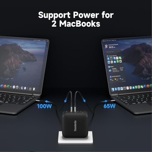 Ultra-Fast 100 W Ga N II Compact Wall Charger – 4-Port Charging Hub with 3 USB-C PD3.0 and 1 USB-A QC4.0 for Mac Book Pro 16” M3, i Phone 15 Pro, Samsung S24 Ultra | UL Certified Power Adapter for Safe, Efficient Multi-Device Charging on the Go