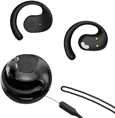 Ows Air Conduction Bluetooth 5.4 Earphones – Stylish Khaki Waterproof Sports Headphones with Innovative Noise-Reducing Touch Controls for Enhanced Audio Experience, IPX5 Durability Ideal for Active Lifestyles, Perfect for Running and Cycling Adventures