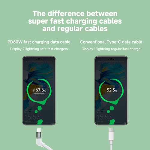 Elevate Your Charging Experience with the 3.3 ft Versatile USB-C Fast Charging Cable – 60 W Power Delivery, 360° Rotating Design for Effortless Connectivity, and Robust Durability for Seamless Data Transfer and Device Compatibility