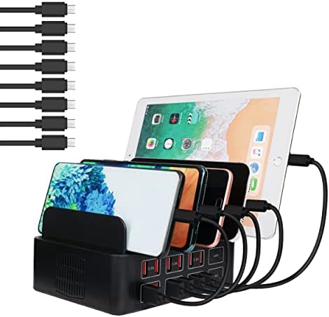 High-Power 16-Port USB Charging Hub – 200 W Multi-Device Station with 12 USB & 4 USB-C Ports for i Phone 15/14/13/12, Samsung, LG, and Sony – Rapid, Safe Charging for Home & Office – Sleek, Space-Saving Design for Optimal Device Management and Productivity Enhancement