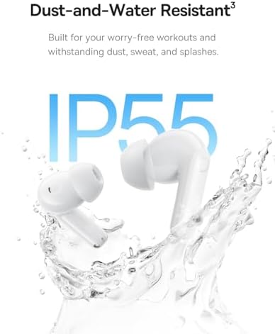 Baseus Bass BP1 Pro Noise Cancelling Wireless Earbuds – Immersive Hi-Res Audio with LDAC, 55-Hour Playtime, and 6-Mic AI Call Clarity – Waterproof IP55 for All-Weather Use, Next-Gen Bluetooth 6.0 for Seamless Connectivity – Elevate Your Listening Experience Instantly