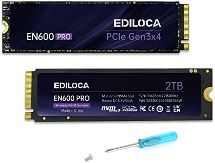 Unleash Blazing Performance with the EN600 PRO 256 GB NVMe SSD – Lightning-Fast 3200 MB/s Speeds for Gamers & Creators, PCIe 3.0 Gen 3 x4 M.2 2280 Internal Drive with Advanced SLC Cache and 3 D NAND TLC, Equipped with Graphene Cooling Sticker for Optimal Durability and Compatibility with PCs, Desktops, and Laptops – Elevate Your Storage Experience Now!