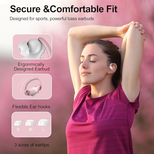 Transform Your Audio Experience with Cutting-Edge Bluetooth 5.4 Wireless Earbuds – Hi-Fi Stereo Sound with Advanced ENC Noise Cancellation – IP7 Waterproof for Ultimate Durability – 68-Hour Battery Life with Dual LED Display for Real-Time Monitoring – Perfect for Active Lifestyles and Everyday Connectivity