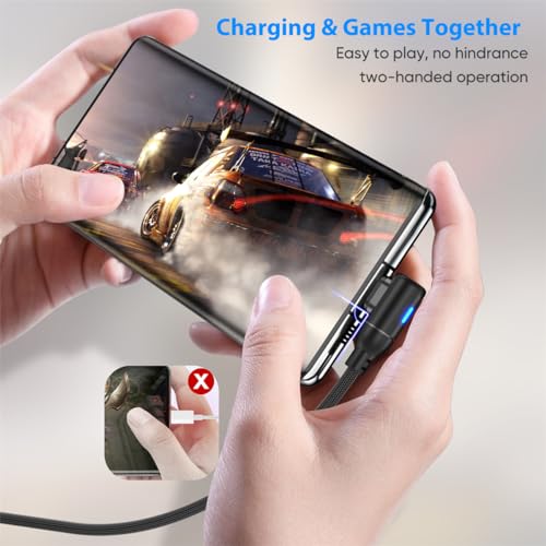 Versatile 6-in-1 Magnetic Charging Cable – Fast Charging USB C and Micro Charger for Mac Book Pro, Android, and Samsung Devices – Durable 6 FT Nylon Braided Cord for Enhanced Speed and Secure Connection – Ideal for Home, Office, and Travel Use