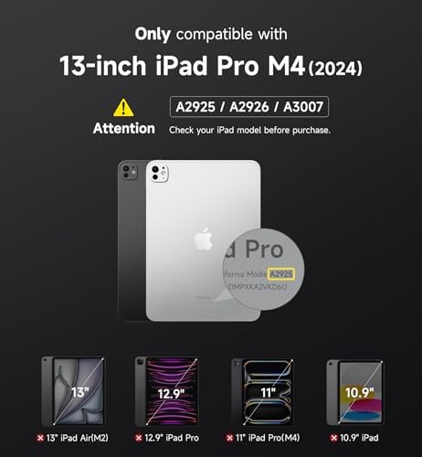 Discover the Ultimate SURITCH Adjustable i Pad Stand Holder for i Pad Pro 13-inch (M4) 2024 – Lightweight, Portable, and Magnetic Design for Enhanced Versatility in Portrait & Landscape Viewing – Premium Ergonomic Tablet Accessory for Work, Entertainment, and Creativity