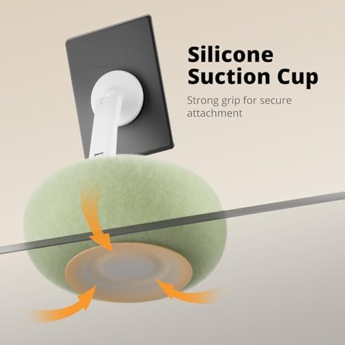 Magnetic Phone Pillow Stand, Phone Holder for Bed,Lap,Desk, Cozy Pillow Holder with Bowl and Suction Cup, Compatible with 3.5-7″ iPhone,E-Reader, Kindle, Pink – Enhanced Compatibility and Speed