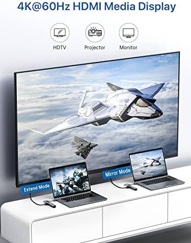 Revolutionize Your Workspace with the dockteck 5-in-1 USB-C Hub Multiport Adapter – 4 K HDMI, Dual SD/TF Card Slots, and 2 High-Speed USB 3.0 Ports for Mac Book Pro, Air, i Pad Pro, and XPS – Unmatched Versatility and Rapid File Transfers