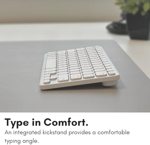 Upgrade Your Mac Experience with the Macally Bluetooth Keyboard – Premium Wireless Typing Solution for Mac Book Pro, i Mac, i Pad & PC – Ergonomic Design & Long-lasting Rechargeable Battery for Seamless Productivity