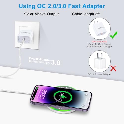 Samsung Galaxy S25 Ultra 15 W Wireless Fast Charging Pad – Sleek Universal Charger for Samsung Galaxy S25/S24/S23/S22/S21/S20/Z Flip 6/5 & Google Pixel 9 Pro XL/8 a – Efficient, Stylish, and Overheat Protection for Quick Power-Up