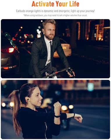 Revolutionary Bone Conduction Sports Earbuds with Integrated Night Safety Light – Advanced Bluetooth 5.3 Clip-On Headphones for Unmatched Comfort and Surrounding Awareness During Active Pursuits – Sweat-Resistant Design with Deep Stereo Bass, Ideal for i Phone 16 Series & Galaxy S24/S25 – Enhance Your Safety and Sound Experience!