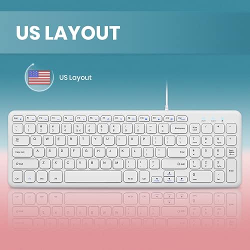 Elevate Your Typing Experience with the Perixx PERIBOARD-213 U Wired Silent USB Scissor Keyboard – Compact Design with Number Pad for Effortless Productivity, Ideal for Home and Office Use, Enhanced Compatibility, and Sleek Aesthetic – Perfect for Quiet Workspaces and Data Entry – Black US English Layout