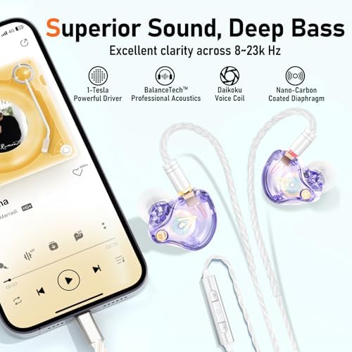 Unleash Exceptional Sound Quality with Vibes 202 MC USB-C Wired Earbuds: Premium Hi-Fi Audio, Advanced Noise Isolation, Ergonomic Comfort for i Phone 15/16 – Built-In Microphone for Effortless Communication & Durable Silver-Plated Cable – Includes Portable Case for On-the-Go Convenience