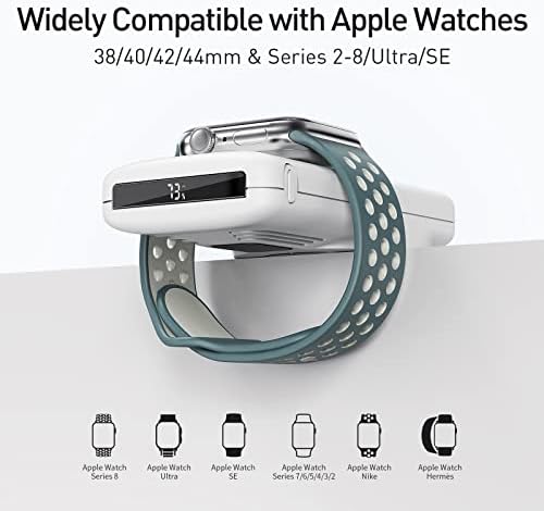 i WALK MAG-X Magnetic Wireless Power Bank with Integrated Apple Watch Charger – 10000 m Ah PD Fast Charging Solution for i Phone 16/15/14/13/12 Series and Apple Watch Ultra/8/7/6/5/4 – Ultimate Portability and Efficiency for On-the-Go Charging