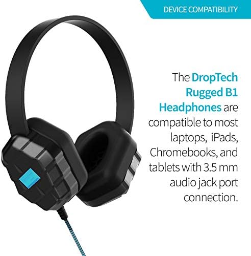 Gumdrop Drop Tech B1 On-Ear Headphones: Unmatched Durability for K-12 Classrooms – Comfortable Fit, Quick Device Connectivity, and Premium Sound Quality for Enhanced Learning Experience
