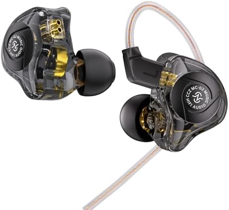 Unlock Superior Sound with CCZ MC02 Hi-Fi In-Ear Gaming Earbuds – Precision 10 mm Dynamic Drivers for Crystal-Clear Audio, Innovative Patented IEMS Tips for Unmatched Comfort, Zero-Latency Wired Connectivity for Seamless Gameplay, Sleek Dark Black Design Perfect for Gamers and Students, Enhanced Compatibility with PCs and Laptops, Ultra-Lightweight and Portable for Effortless Listening Anywhere, Ideal for Immersive Gaming and Focused Learning Sessions.