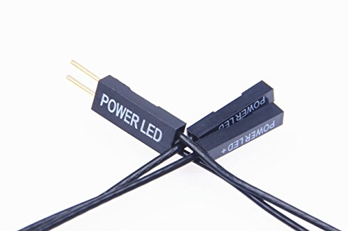 Premium 22 AWG Motherboard Extension Cable Set with Gold-Plated Plugs – 11-Inch High-Performance Cables for Enhanced PC Connectivity, Featuring Six Essential Connectors: Power, LED, HDD LED, Power SW, Reset SW, and HD Audio – Ideal for Streamlined Cable Management and Superior Signal Integrity in Any Computer Build