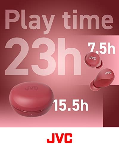 JVC Gumy Mini True Wireless Earbuds – Ultra-Light Bluetooth Headphones with Neodymium Drivers, 23-Hour Battery for Uninterrupted Music, IPX4 Water-Resistant Design Perfect for Active Lifestyles, Effortless Device Pairing for On-the-Go Listening