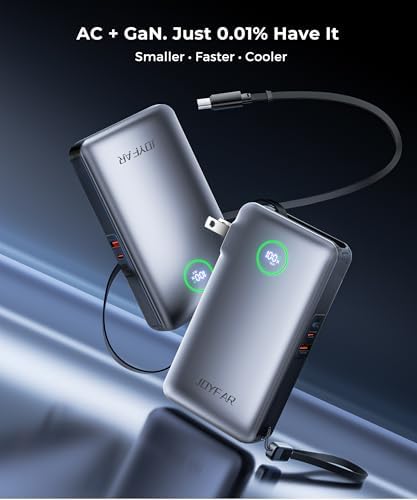 Revolutionary 25000 m Ah Ga N Power Bank with Dual Built-In Cables – Ultra-Fast 65 W Charging for i Phone 16, Samsung Galaxy, and Mac Book – Compact, Airline-Approved Design Perfect for Travel and Outdoor Adventures – Smart LED Display for Effortless Monitoring and Trickle Charging Mode – Certified Safe with 17-Layer Protection and Over 600 Charge Cycles – Ideal for Busy Professionals and Adventurers Alike