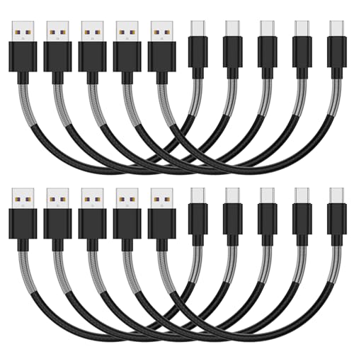 Cyven Premium 10 ft USB C Fast Charging Cable – 3-Pack High-Speed Type C Charger for Android Devices, Compatible with Samsung Galaxy S10, S9, S8 Plus – Enhanced Durability and Flexibility for Everyday Use