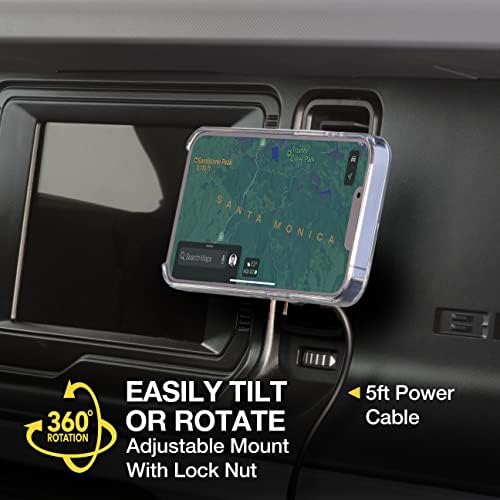 Scosche MPQ5 RKi-BP0 Magic Plate Replacement for Enhanced Compatibility with Scosche Magic Mount Systems – Ideal for Non-Magnetic & Charge Mounts, Optimized for Quick Installation and Device Security