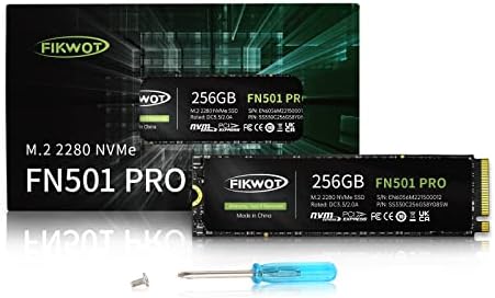 Revolutionize Your Computing with FN501 Pro 256 GB NVMe SSD – High-Speed M.2 2280 PCIe Gen3 Internal Drive with Graphene Cooling, Achieving Up to 3,500 MB/s for Unmatched Performance in Gaming and Multitasking, Compatible with Laptops & Desktops