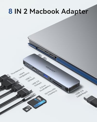 Transform Your Workspace with the Ultimate 9-in-1 USB C Hub Multiport Adapter for Mac Book Pro & Air – High-Speed 4 K HDMI Output, 100 W Power Delivery, and Effortless Connectivity for i Pad Pro, i Mac, and More – Enhance Productivity with 5 USB Ports and SD/TF Card Reader for Seamless Data Transfer and File Access
