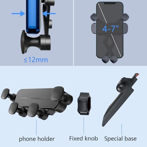 Lexus RX 2023-2025 Smartphone Mount: Premium Auto Lock Phone Holder for 250, 350, 350 h, 450 h+, 500 h Models – 360° Rotating Bracket for Optimal Viewing – Tool-Free Install for Ultimate Convenience – Durable Design for Everyday Use and Enhanced Safety on the Road