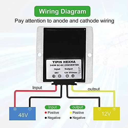 High-Efficiency 30 A Waterproof DC 24 V to 12 V Power Converter – 360 W Buck Supply for Golf Carts & Club Cars with Superior Compatibility and Streamlined Performance Solutions
