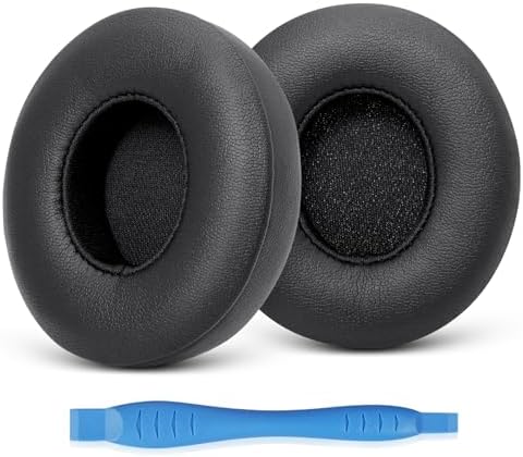Transform Your Audio Experience: GEVO Premium Replacement Ear Pads for Beats Solo 4 – Soft Protein Leather for Ultimate Comfort, Enhanced Noise Isolation & Secure Fit (Black) – Ideal for Long Listening Sessions and Durable Use