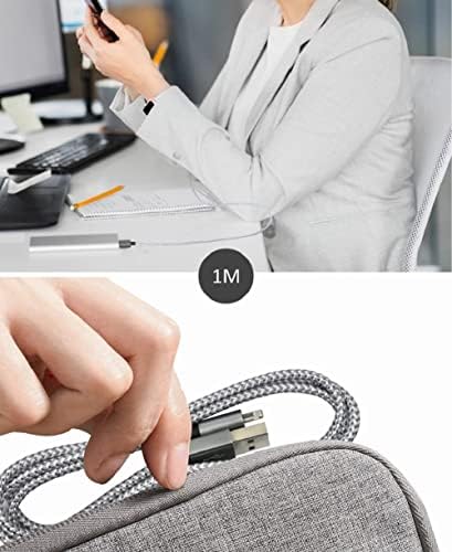 Versatile 4-in-1 Fast Charging Cable with E-Mark Chip – 65 W USB C Multi Charger for i Phone 16/15/14/13, i Pads, Android Devices & Tablets (4 FT) – Ultimate Solution for Quick Power Delivery and Enhanced Device Compatibility