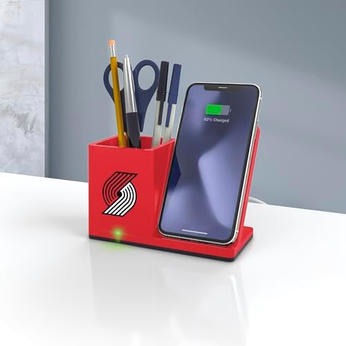 SOAR Smart Wireless Charger & Stylish Desktop Organizer – Fast 10 W Charging for Qi-Enabled Devices, Clutter-Free Workspace Solution with Built-in Storage and Safety Features