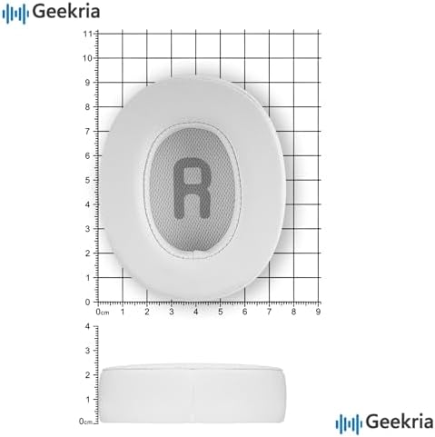 Transform Your JBL Headphones with Geekria Quick Fit Replacement Ear Pads – Premium Memory Foam Ear Cushions for Enhanced Comfort and Sound Isolation – Compatible with JBL Tune 700 BT, 750 BTNC, 710 BT, 720 BT, 760 NC, 770 NC – Sleek White Design for Modern Aesthetic – Easy Installation for Long-Lasting Audio Enjoyment and Hygiene