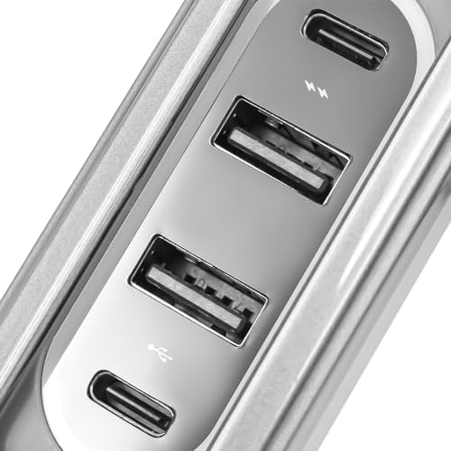 Transform Your Model Y with NUZAMAS Type-C USB Hub Docking Station – 27 W PD Fast Charging & Smart LED Sensor for Ultimate In-Car Connectivity and Convenience