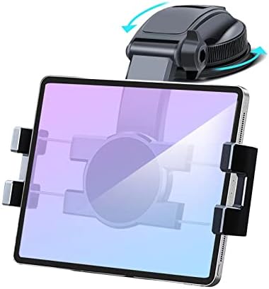Ultimate Car Dashboard Tablet Mount Holder – 360° Rotatable Suction Cup for i Pad Pro, Samsung Galaxy, and i Phone – Versatile Dash Phone Stand for 4.7″ to 12.9″ Devices – Enhanced Stability and Easy Installation for Safe Navigation and Streaming