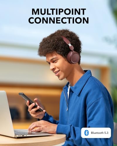 Soundcore H30 i Wireless On-Ear Headphones – Experience Unmatched 70-Hour Playtime with Bluetooth 5.3 Connectivity, Ultra-Lightweight Comfort, and Foldable Design for Effortless Portability and Deep Bass Enjoyment, Perfect for Music Lovers and Professionals Alike