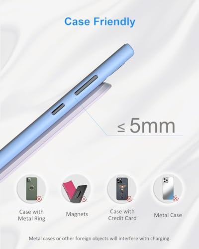 NANAMI Qi-Certified Fast Wireless Charging Stand – Ultimate Compatibility for Samsung Galaxy S25/S24/S23/S22/S21/S20 & i Phone 16/16 Pro/16 Pro Max/15/14/13 – Sleek Design, Rapid Power Delivery, and Adjustable Viewing Angles for a Seamless Charging Experience