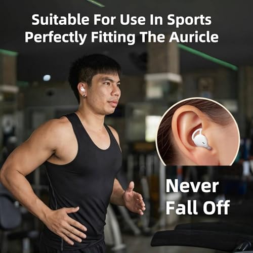 Ultra-Light M73 Sleep Earbuds for Side Sleepers – Ergonomic Noise-Cancelling Mini Earphones with 50-Hour Battery Life, Superior Call Clarity, and Elegant White Finish – Elevate Your Sleep with Comfort and Versatile Device Compatibility