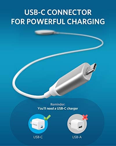 Anker Magnetic Wireless Charging Pad – 7.5 W Fast Charger for i Phone 12 & 13 with 5 ft USB-C Cable – Effortless Magnetic Alignment for Seamless Charging at Home, Office, or Travel – Durable, Compact Design for On-the-Go Power Solutions