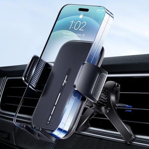 Universal Air Vent Phone Mount for Car – Hands-Free Cellphone Holder with Deep Wide Clamp for Thick Cases – Ideal for Mercedes Benz, Toyota RAV4 & More – Effortless Installation & Adjustable Viewing Angles for Safe Navigation and Calls – Durable Design for Daily Use and Enhanced Driving Experience